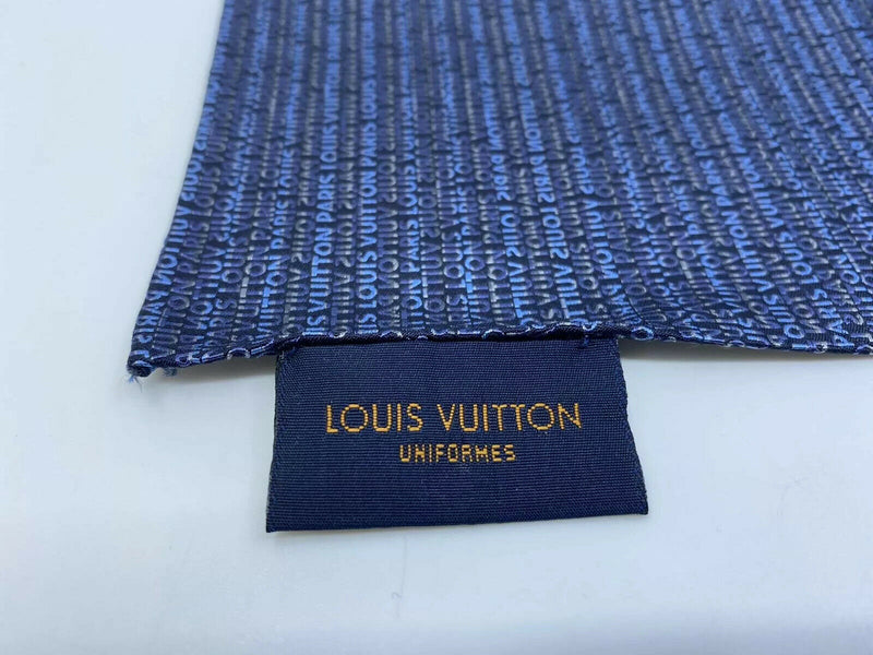 Louis Vuitton Silk Monogram Uniformes Pocket Square