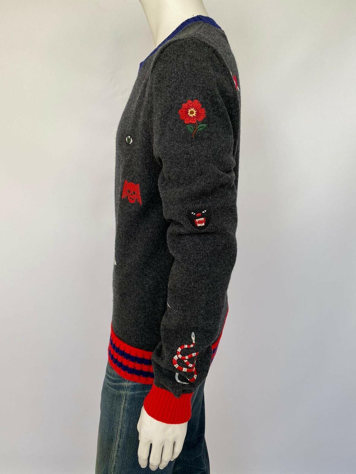 Wool Sweater With Embroideries – Luxuria & Co. Wool Sweater With Embroideries – Luxuria & Co.