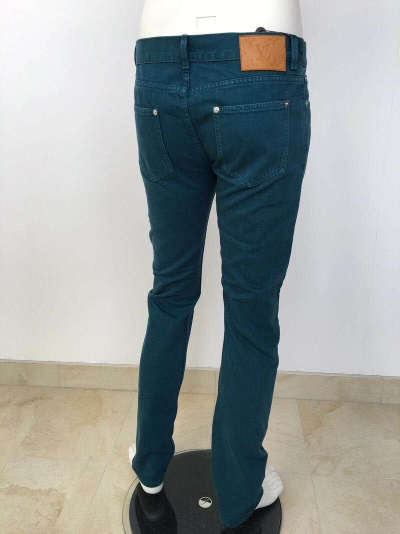 Louis Vuitton Monogram Patch Jeans