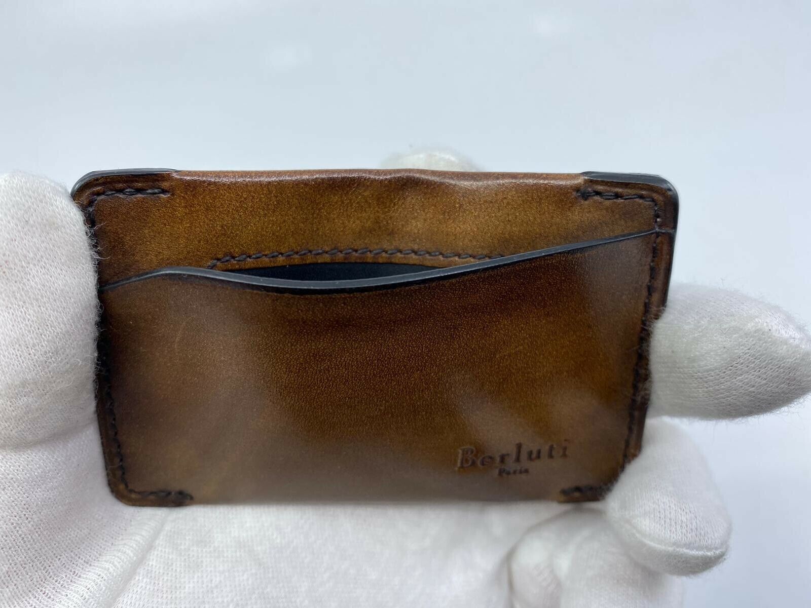 小物 BERLUTI IMBUIA GRADIANT Leather CardCase Imbuia Scritto Leather Card Holder | Berluti US