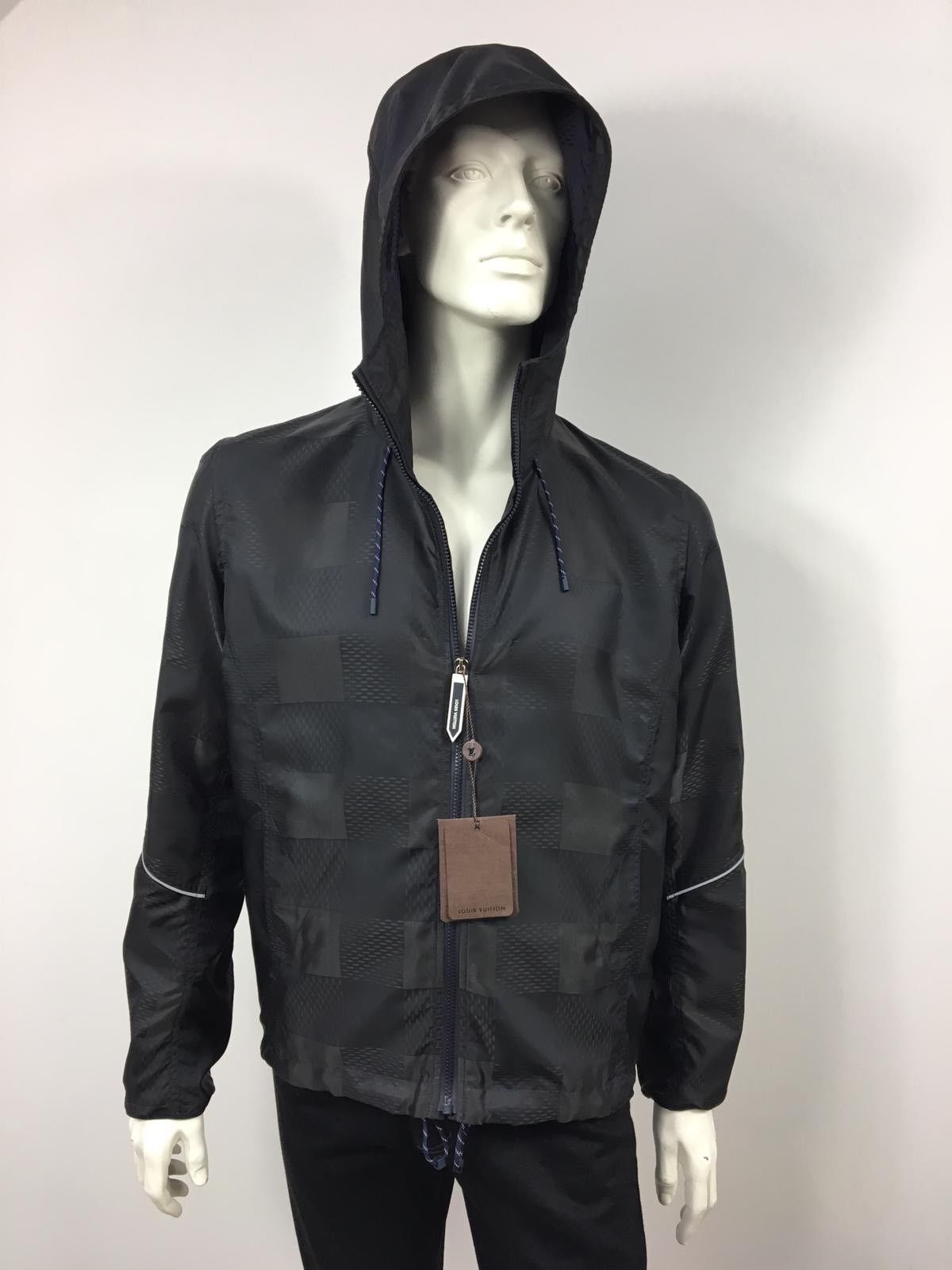 LOUIS VUITTON ブラックジャケット 40 Embossed Monogram Zip-Up Jacket - Women - Ready-to-Wear