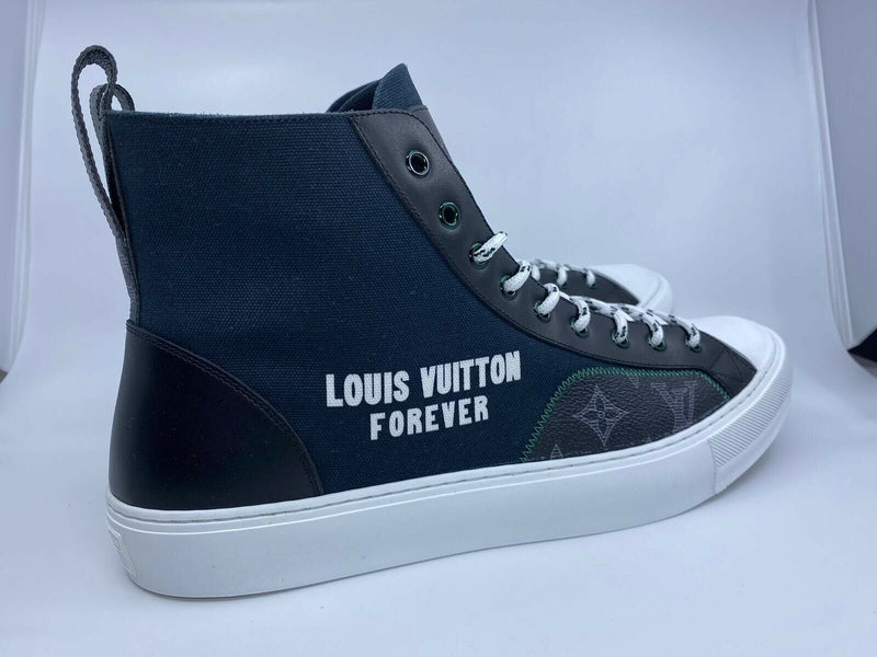 Louis Vuitton Men's Black Canvas LV Forever Tattoo Sneaker