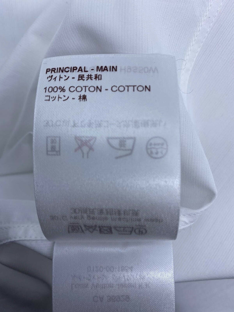 Louis Vuitton Men's White Cotton Fil Coupe LV Classic Shirt – Luxuria & Co.