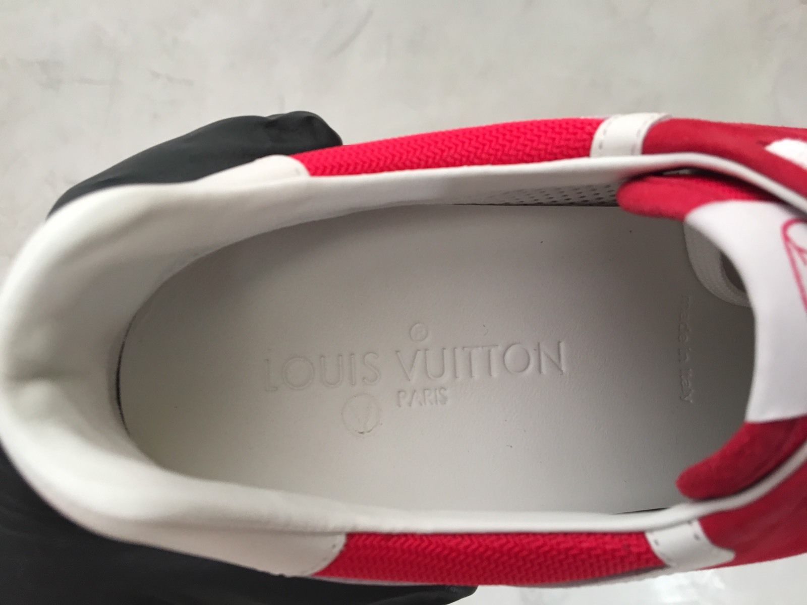 Louis Vuitton Women's Red Suede Run Away Sneaker – Luxuria & Co.