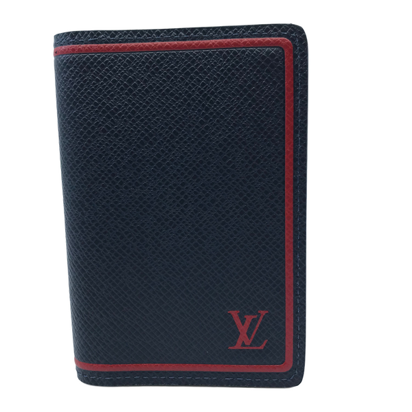 Louis Vuitton Taiga Leather Pocket Organizer Wallet (SHF-21393
