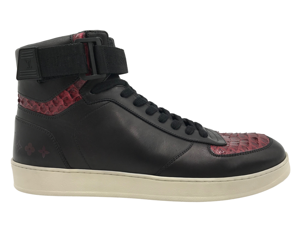 Louis Vuitton Rivoli Black and Red Sneakers