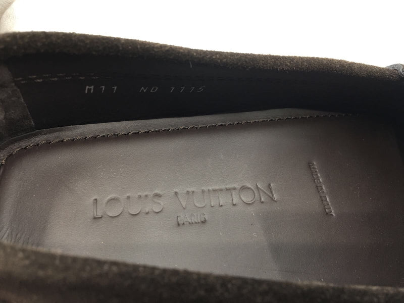 Louis Vuitton Men's Brown Suede Damier Shade Car Shoe Loafer – Luxuria & Co.