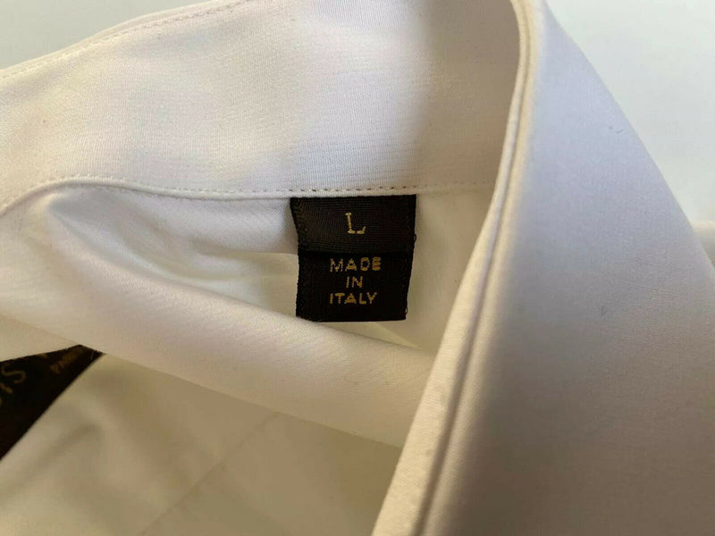 Louis Vuitton Classic Collar Shirt With Louis Logo - Luxuria & Co.