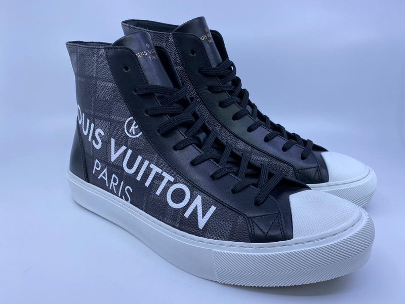 Louis Vuitton Men's Rivoli Sneaker Boots Damier Black