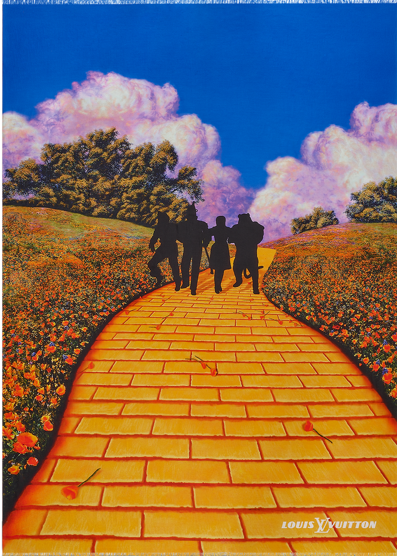 Louis Vuitton Brick Road Stole Scarf Virgil Abloh Limited Edition Louis Vuitton Brick Road Stole Scarf Virgil Abloh Limited Edition