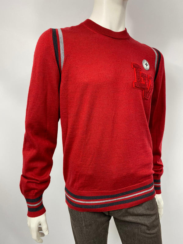 Varsity Crewneck Sweater With Patches