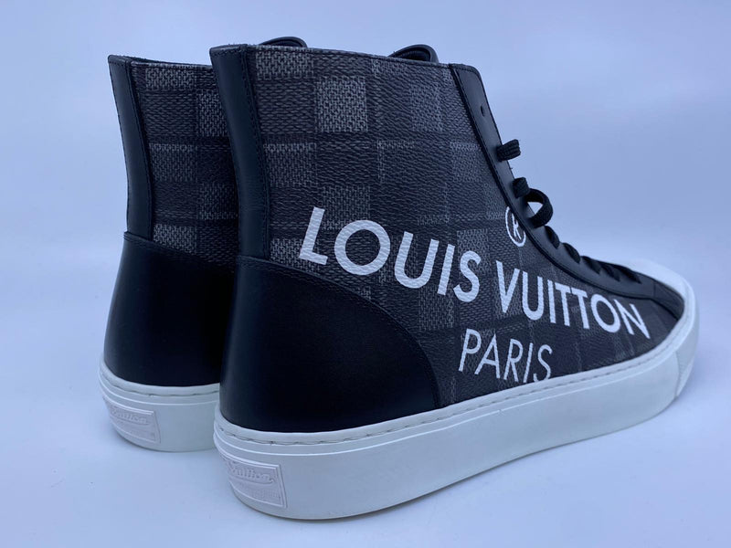 Louis Vuitton Damier Tartan Canvas Tattoo Sneakers Men's Size 5