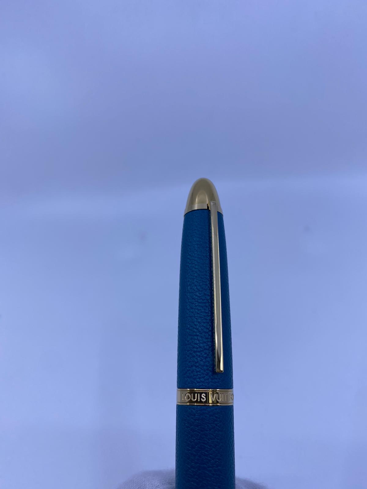 Louis Vuitton Bue & Gold Voyage Sentimental Rollerball Pen Luxuria & Co.