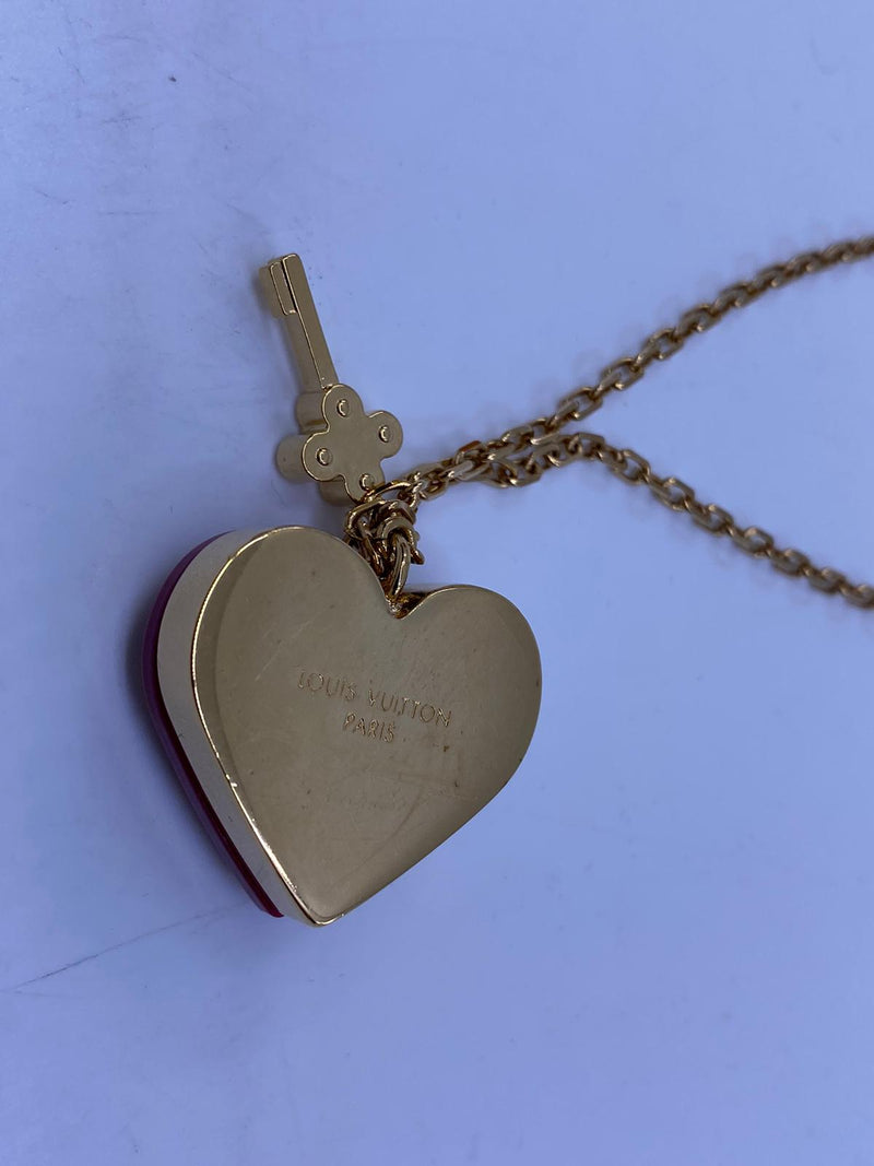 Louis Vuitton Lock Me Heart Pendant Necklace