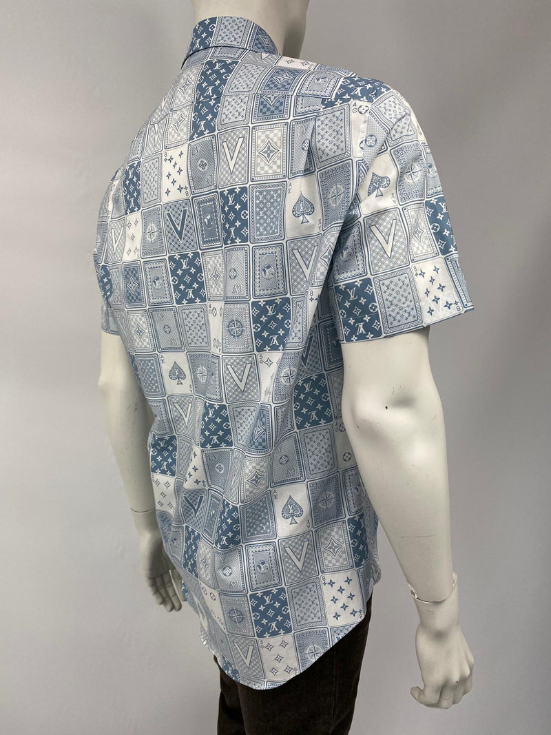 Louis Vuitton 2018 Monogram Dice Hawaiian Shirt - Blue Casual Shirts,  Clothing - LOU658006