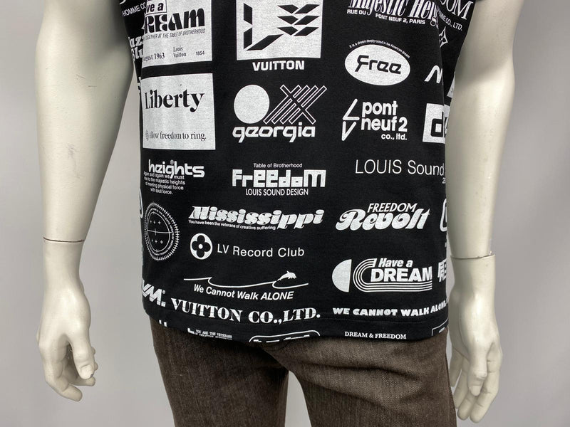Allover Logos Printed T-Shirt  Louis vuitton t shirt, Print t shirt, Louis  vuitton men shoes