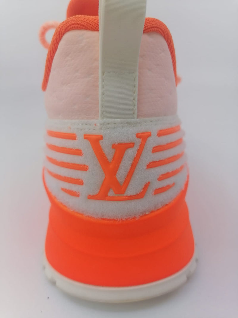white and orange louis vuitton sneakers