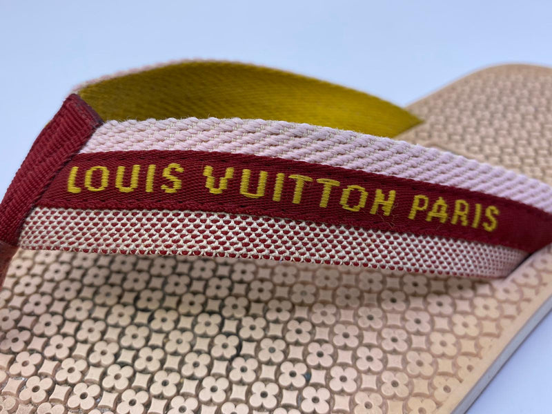 Louis Vuitton Women's Beige Thong Flip Flop Sandals – Luxuria & Co.