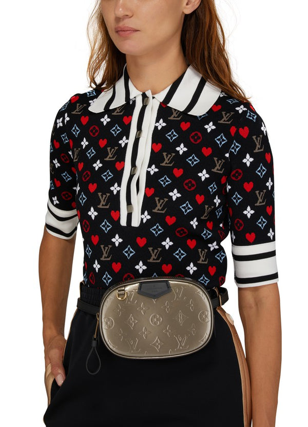 Louis Vuitton Women's Fuchsia Leather & Monogram Canvas LV Circle Reversible  Belt – Luxuria & Co.