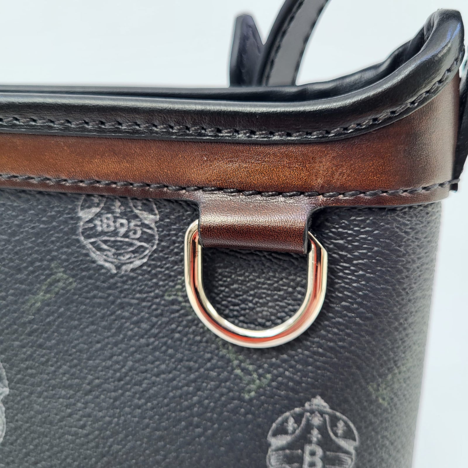Berluti Men's Canvas & Leather Escapade Messenger Bag Berluti Men's Canvas & Leather Escapade Messenger Bag