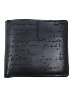 Berluti Makore Scritto Leather Compact Wallet - Luxuria & Co.