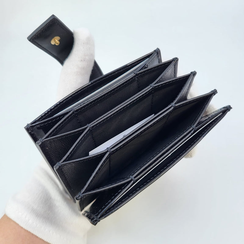 30 montaigne patent leather card wallet Dior Black in Patent leather -  28946132