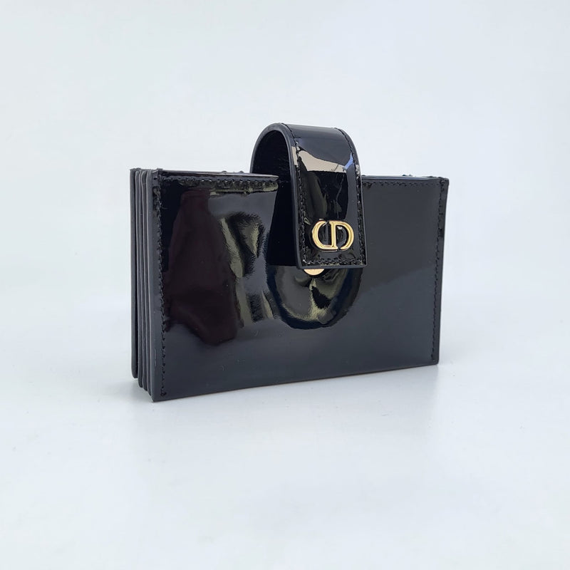 Christian Dior Black Leather Medium 30 Montaigne