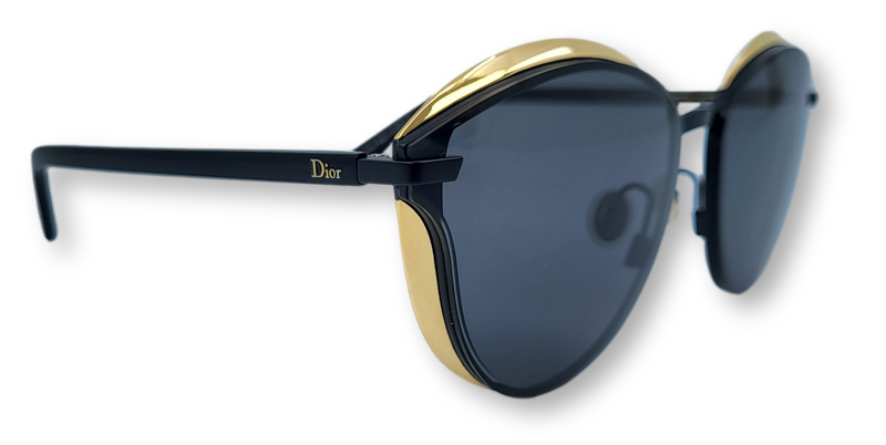 Dior sunglasses black gold cheap