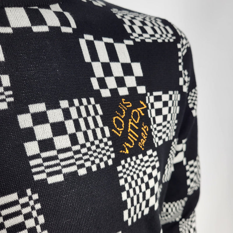Louis Vuitton Men's Black & White Cotton Classic Damier Shirt – Luxuria &  Co.