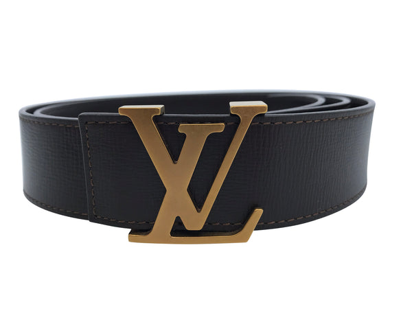 Louis Vuitton Taiga Initials Belt - Luxuria & Co.