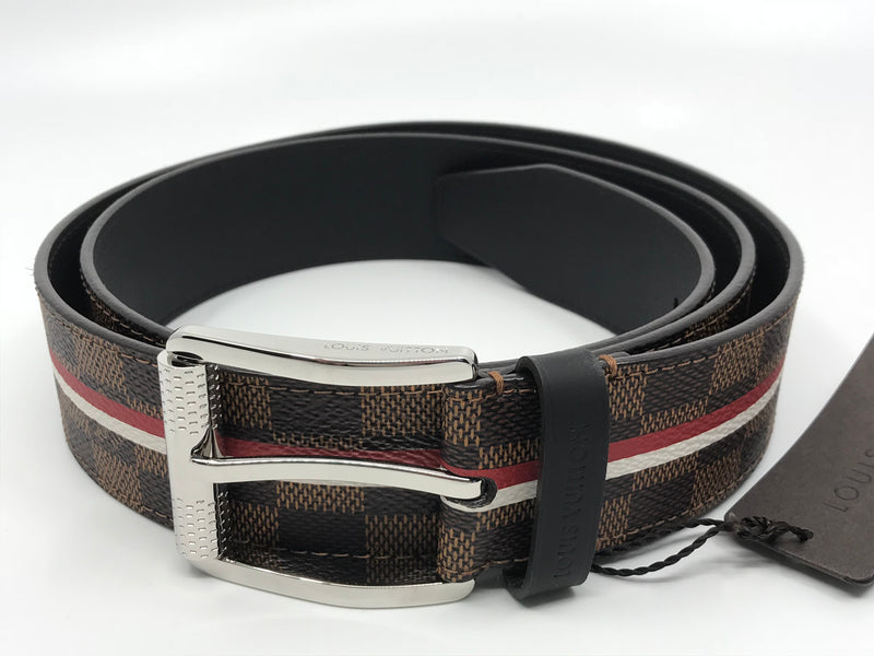 Men's Fashion Damier Belts Collection In 4 Colors Pattern - Fast Shipping