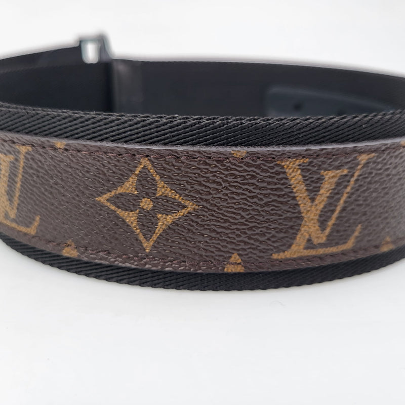 Louis Vuitton Louis Vuitton LV Initials Monogram Canvas Thin Belt