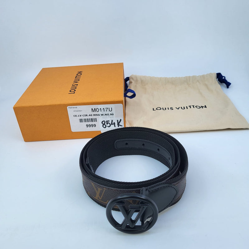 Louis Vuitton LV Circle 40mm Reversible Belt Brown Black (100 cm) at   Men's Clothing store