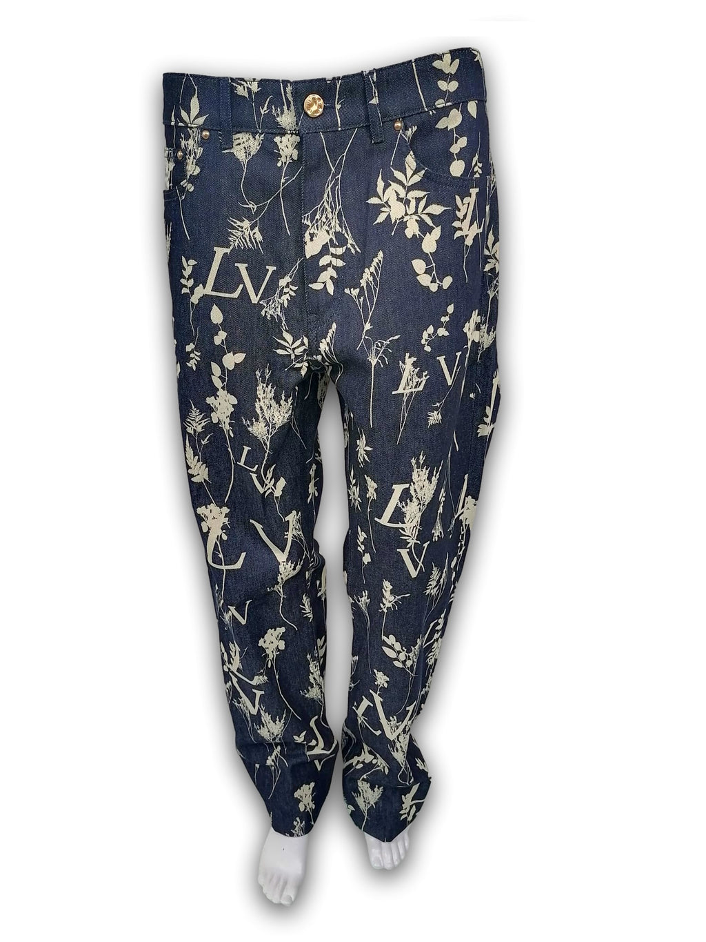 Louis Vuitton Suits Floral Blazer Coat with Leather Belt & Pants Set-  New & Auth