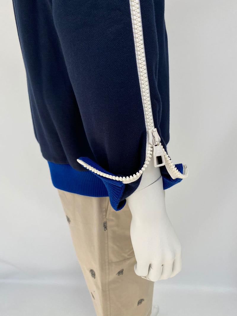 Louis Vuitton Men's Navy Cotton Printed Multi Zipped Sweatshirt L