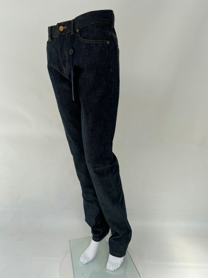 Slim jean Louis Vuitton Blue size 32 US in Cotton - 35695266
