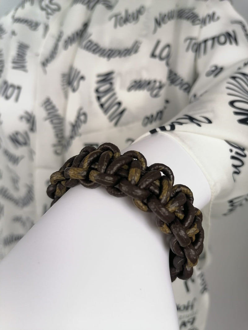 Louis Vuitton women's bracelet, brown lines