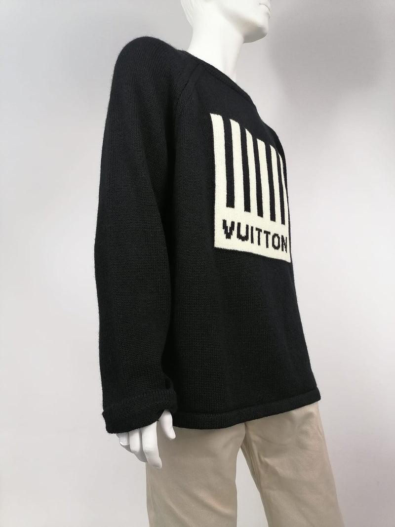Louis Vuitton, Sweaters, Louis Vuitton Barcode Crew Neck Sweater