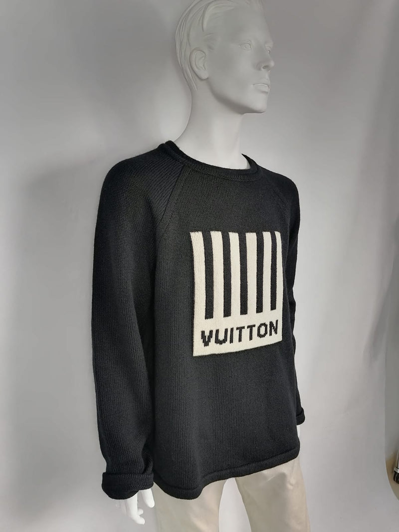 LOUIS VUITTON tops knitwear sweater RM192M wool Blue Used Women size XL