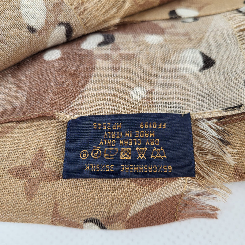 Louis Vuitton Beige Monogram Cashmere Blend Scarf, myGemma