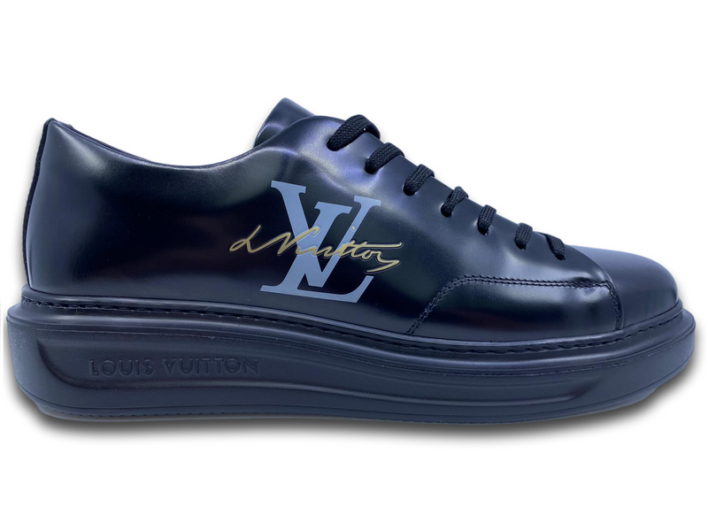 Beverly hills leather low trainers Louis Vuitton Black size 5 UK