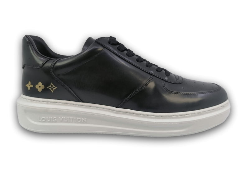 Louis Vuitton Men's Black Glazed Leather Berverly Hills Sneaker