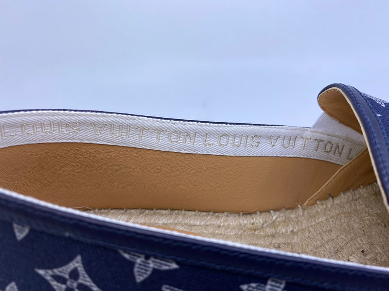 Louis Vuitton Bidart Espadrille Navy. Size 10.0