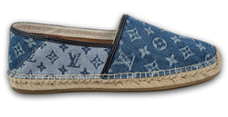 Louis Vuitton Blue Denim Slip On Espadrille Sneakers Size 44 Louis Vuitton  | The Luxury Closet