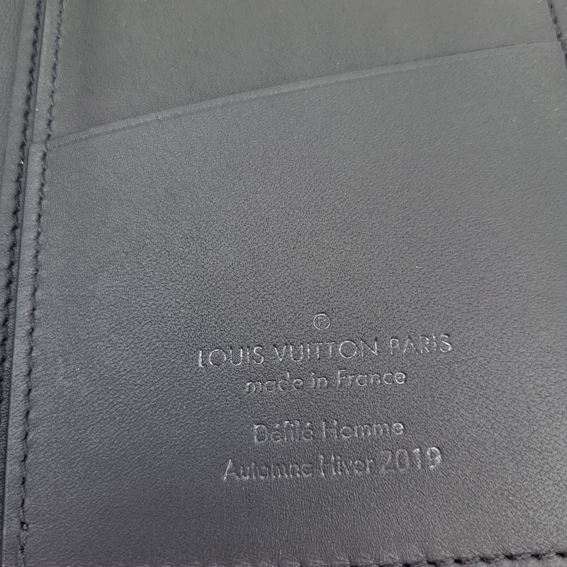 Louis Vuitton Men's Black Brazza Wallet Taiga Rainbow M30349