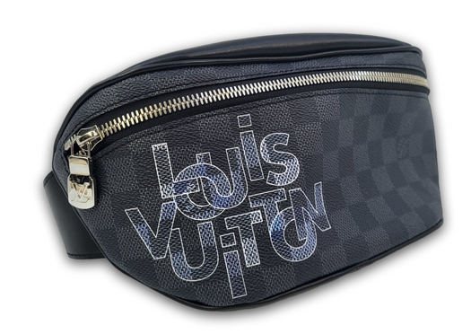 Campus Bumbag Damier Graphite  Leather, Canvas leather, Bags