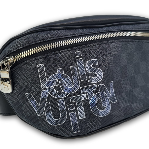 Louis Vuitton LV Men Utility Business Bag Damier Graphite Canvas - LULUX