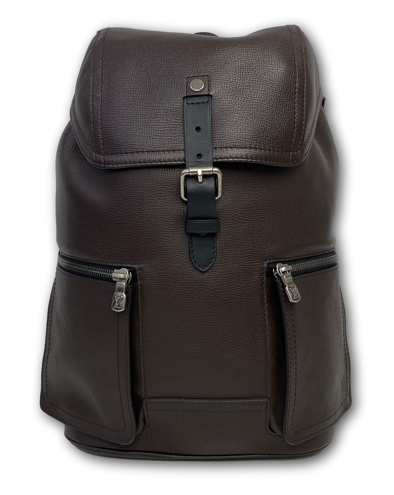 louis vuitton canyon backpack Louis Vuitton Men's Brown Leather Utah Canyon Backpack – Luxuria & Co