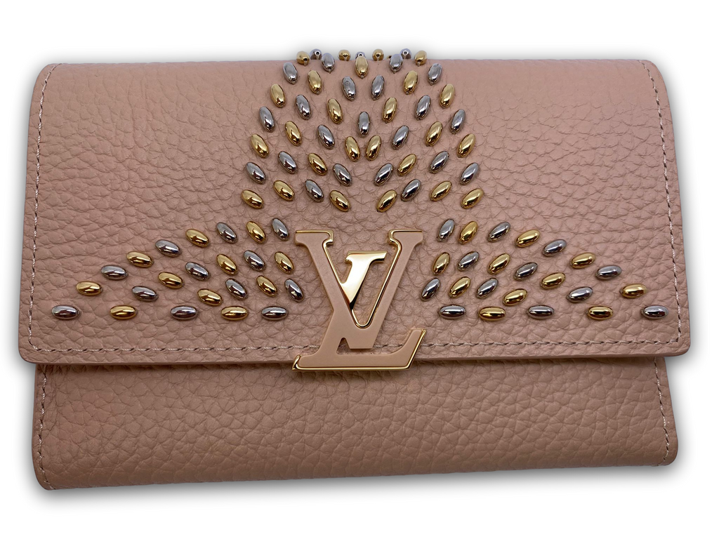 Louis Vuitton Scarlet Taurillon Leather Capucines Compact Wallet