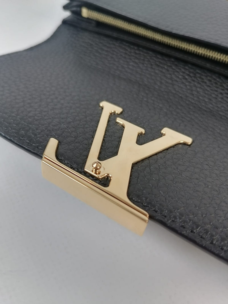 Louis Vuitton Lockme Card Holder Black For Men